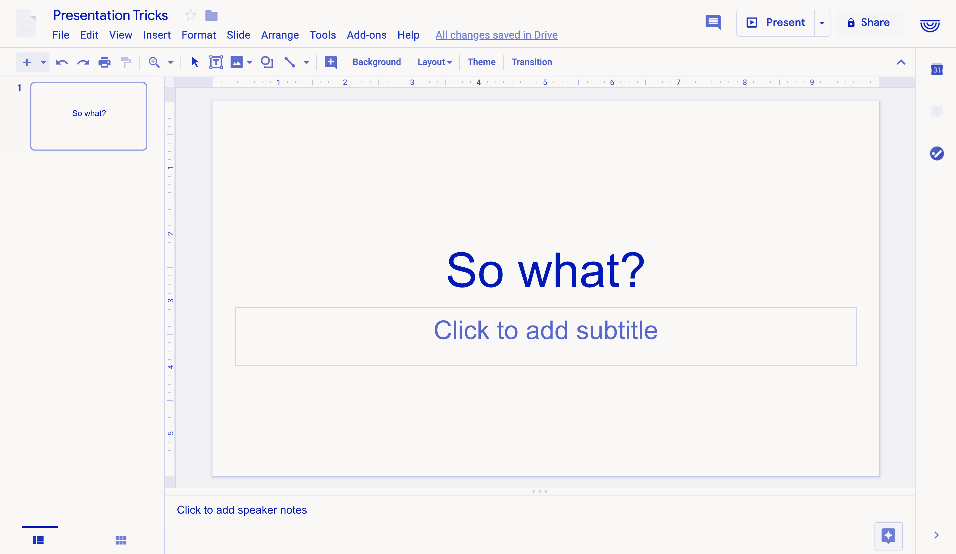 Google Slides Screenshot with 